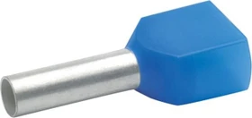 Klauke Isolierte Zwillingsaderendhülsen 2x 2.5mm² blau, 100 Stück