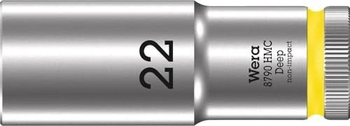 Wera 8790 HMC Deep Außensechskant Steckschlüssel 1/2", 22x83mm