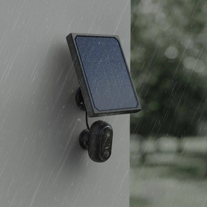Hama Outdoor WLAN-Kamera schwarz, inkl. Solarpanel