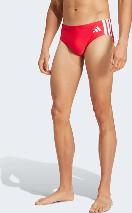 adidas 3-Streifen Badehose pure ruby/white (Herren)