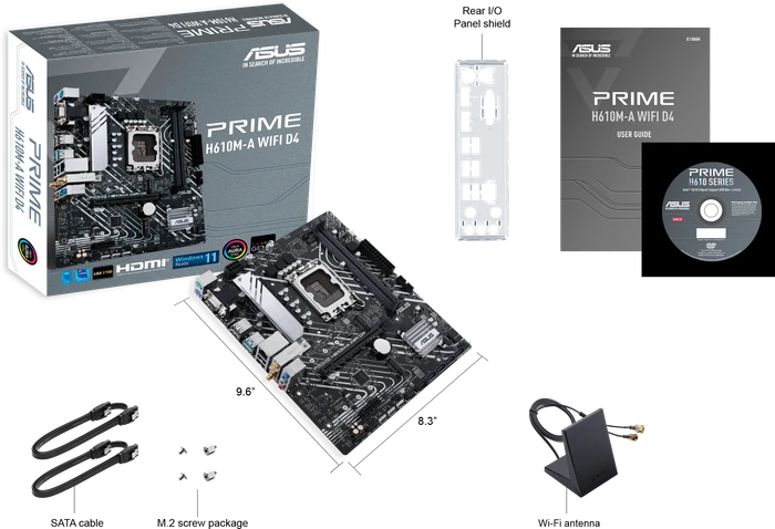 ASUS Prime H610M-A WIFI D4 (Intel 1700)