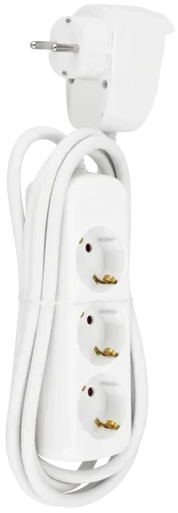REV Ritter Powersplit-Steckdosenleiste 3+1, 4-fach, 2m, weiß