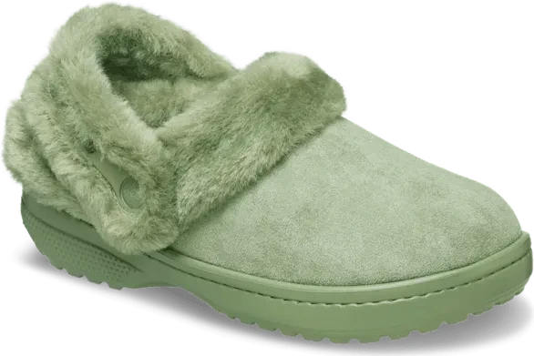 Crocs Classic Unfurgettable Vegan Suede Clog cargo
