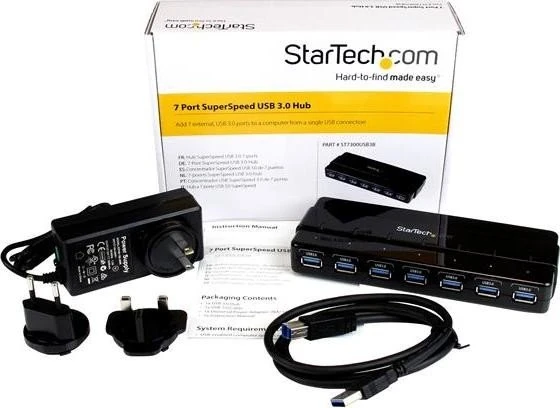 StarTech USB-Hub, 7x USB-A 3.0, USB-B 3.0 [Buchse]