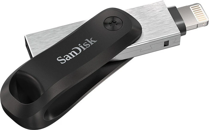 SanDisk iXpand Go 128GB, USB-A + Apple Lightning, USB 3.2 Gen 1×1, USB 2.0