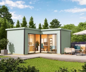 Lasita Maja Domeo 6 Gartenhaus gletschergrün