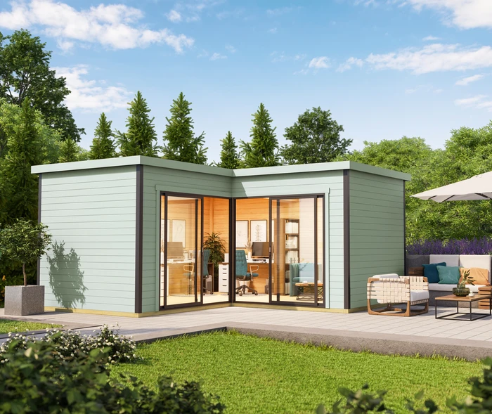Lasita Maja Domeo 6 Gartenhaus gletschergrün