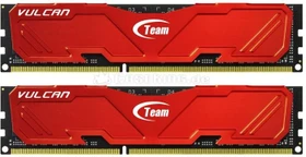 TeamGroup Vulcan rot UDIMM 8GB Kit, DDR3-2400, CL11-13-13-35