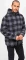 Brandit Teddyfleece Worker Hoodie black/grey gingham (Herren) Vorschaubild