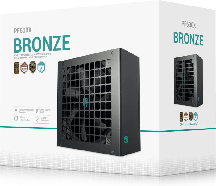 DeepCool GamerStorm PF-X Series PF600X 600W, ATX 2.52