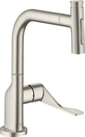 Hansgrohe Axor Citterio Select 230 2jet mit Ausziehauslauf und sBox edelstahloptik