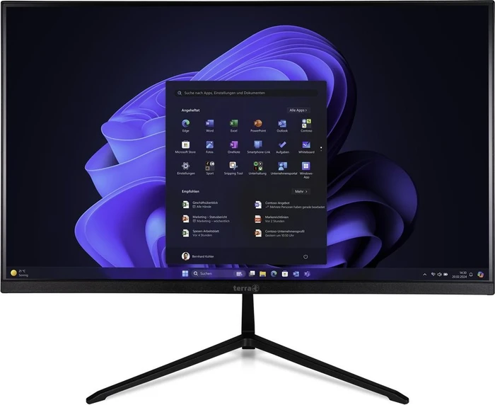 Wortmann Terra All-in-One-PC 2401 Greenline Non-Touch, Core i3-1315U, 8GB RAM, 500GB SSD