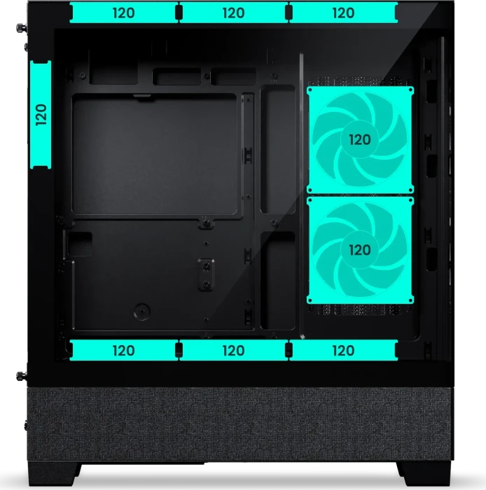 Phanteks XT View Matrix Black, schwarz, Glasfenster
