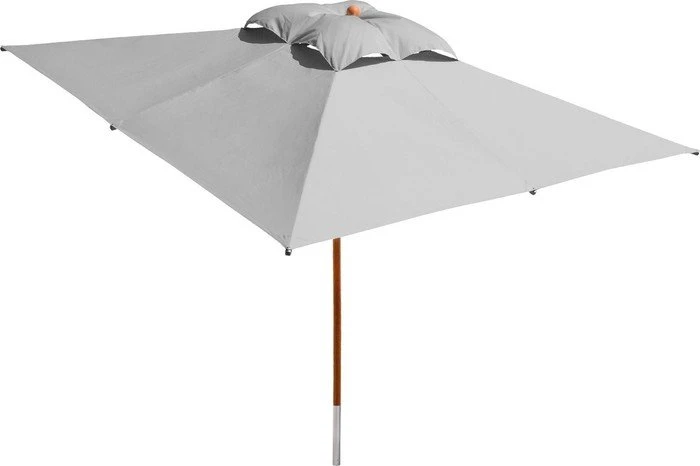 anndora Marktschirm mit Knicker 300x300cm silber grau