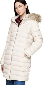 Tommy Hilfiger Regular Fit Down Mantel newsprint (Damen)