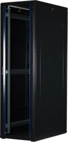 Rockstable 19" Serverschrank 42HE, Sicherheitsglastür, IP2X, schwarz, 1000mm tief