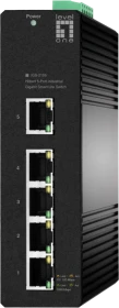 LevelOne IGS Hilbert Industrial Railmount Gigabit Smart Switch, 5x RJ-45 (IGS-2105 / 55053707101)