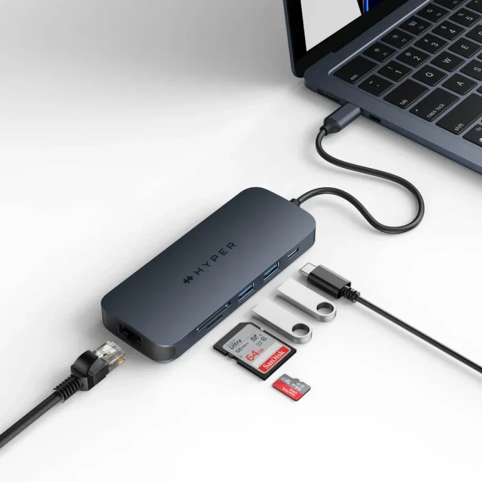 Hyper HyperDrive Next 8-Port USB-C Hub, blau, USB-C 3.1 [Stecker]
