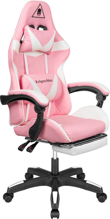 Krüger&Matz Warrior GX-150 Gamingstuhl, rosa/weiß