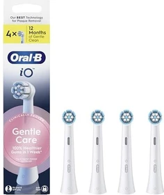 Oral-B iO Sanfte Reinigung Ersatzbürste weiß,     4 Stück