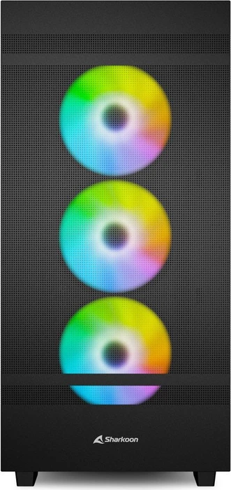 Sharkoon Rebel C50 RGB Black, Glasfenster