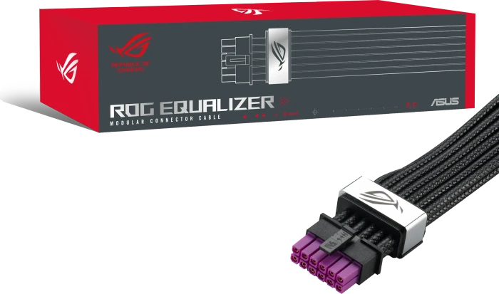 ASUS ROG Equalizer PCIe 5.1 600W 12V-2x6 GPU Power Cable, schwarz, 75cm