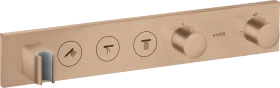 Hansgrohe AXOR ShowerSolutions Thermostatmodul Select 530/90 Unterputz für 3 Verbraucher brushed red gold