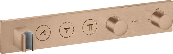 Hansgrohe AXOR ShowerSolutions Thermostatmodul Select 530/90 Unterputz für 3 Verbraucher brushed red gold