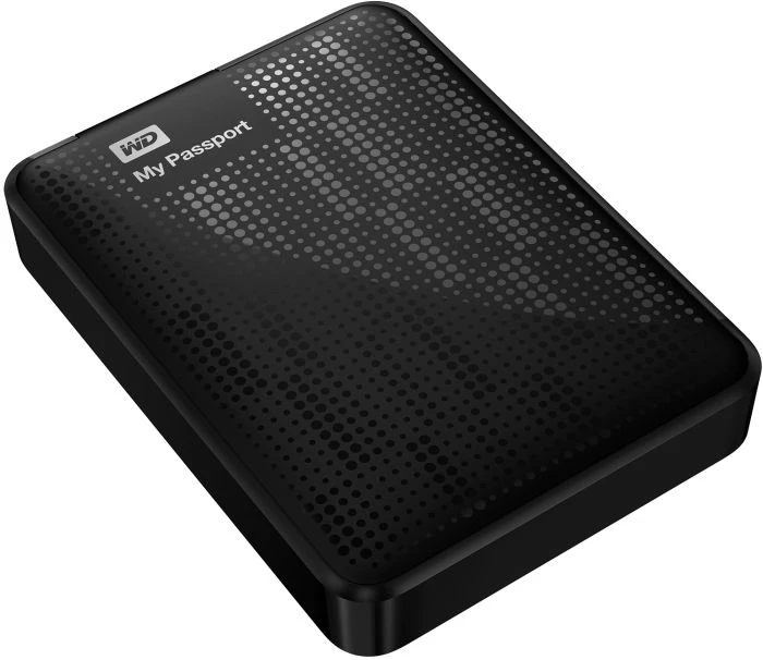 Western Digital WD My Passport schwarz 2TB, USB 3.0 Micro-B