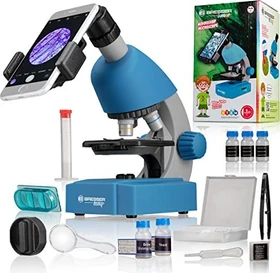 Bresser Junior Mikroskop 40x-640x blau
