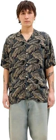 Jack & Jones Relaxed Fit Hemd kurzarm schwarz (Herren)