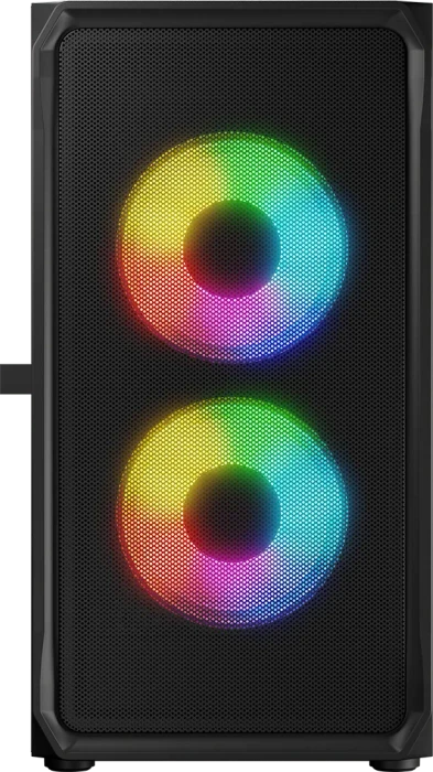 Logic Concept Portos ARGB Mini Black, Glasfenster