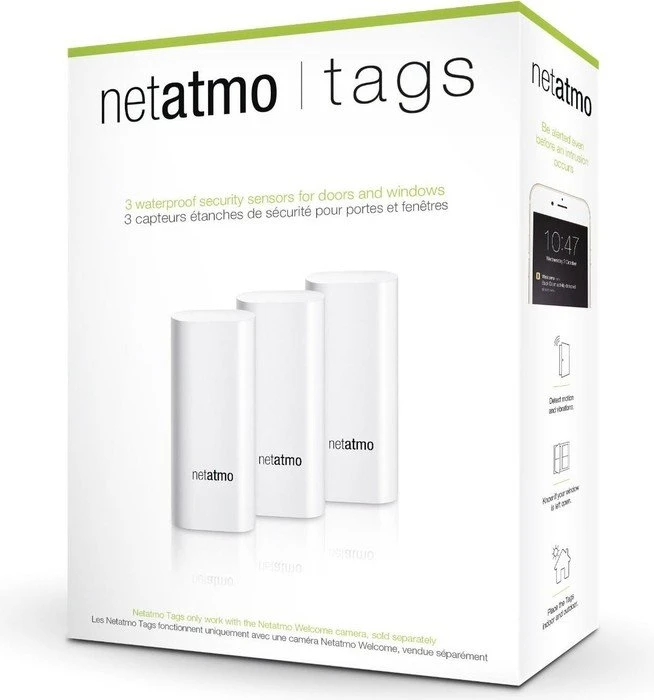 Netatmo TAGS Tür- und Fenstersensor 3er-Pack (EU), Schließ-/Öffnungssensor
