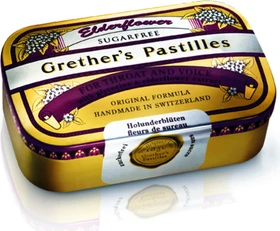 Grether's Pastillen Elderflower zuckerfrei, 110g