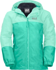 Jack Wolfskin Girls Iceland 3in1 Funktionsjacke electric green (Junior)