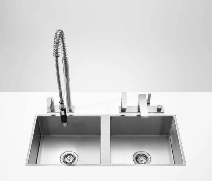 Dornbracht Küchenbecken aus Edelstahl 930x405x200mm Einbau Doppelspüle reversibel edelstahl gebürstet