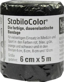 Bort Medical StabiloColor Bandage schwarz, 6cm x 5m, 1 Stück