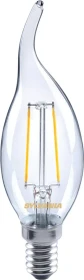 Sylvania ToLEDo RT Candle Filament LED Kerze Windstoß E14 2W/827 warmweiß klar