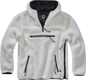 Brandit Teddyfleece Worker Hoodie weiß (Herren)