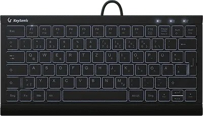 KeySonic KSK-5011ELC, schwarz, USB, DE
