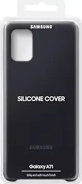 Samsung Silicone Cover für Galaxy A71 schwarz
