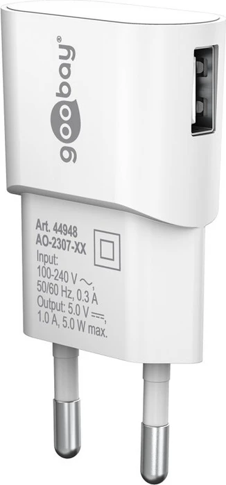 Wentronic Goobay USB-A Ladegerät 5W weiß