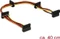 DeLOCK 15-Pin SATA Strom Stecker auf 4x 15-Pin SATA Strom Buchse, Adapterkabel, 40cm Vorschaubild