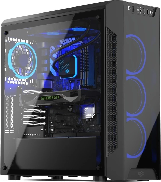Endorfy SilentiumPC Armis AR7X TG RGB, Glasfenster