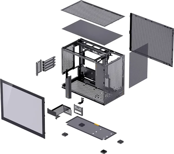 Jonsbo D32 PRO Black, Glasfenster