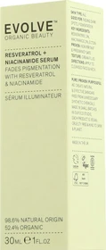 Evolve Organic Beauty Resveratrol + Niacinamide Serum, 30ml