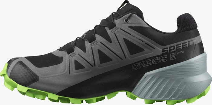 Salomon Speedcross 5 GTX black/quiet shade/green gecko (Herren)