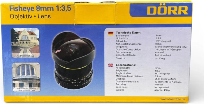 Dörr 8mm 3.5 Fisheye für Canon EF