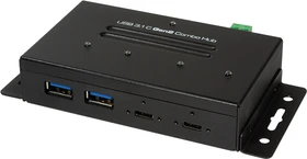 LogiLink Industrial Wallmount USB-Hub, 2x USB-C 3.1, 2x USB-A 3.1, USB-C 3.1 [Buchse] (UA0316)