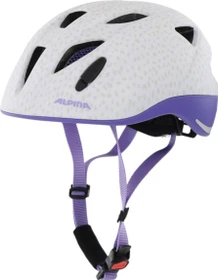 Alpina Ximo L.E. Kinderhelm white pearl flowers matt
